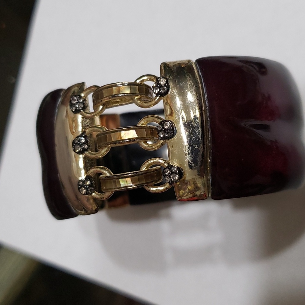 Gold and Maroon Bangal bracelet